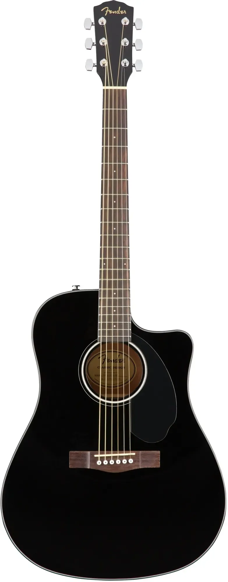 Электроакустическая гитара Fender CD-60SCE Dreadnought Black