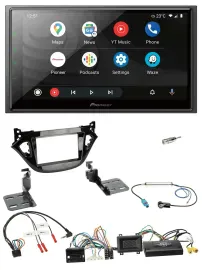 Pioneer USB 2DIN DAB Lenkrad Bluetooth Autoradio für Opel Adam Corsa E 2017-2019