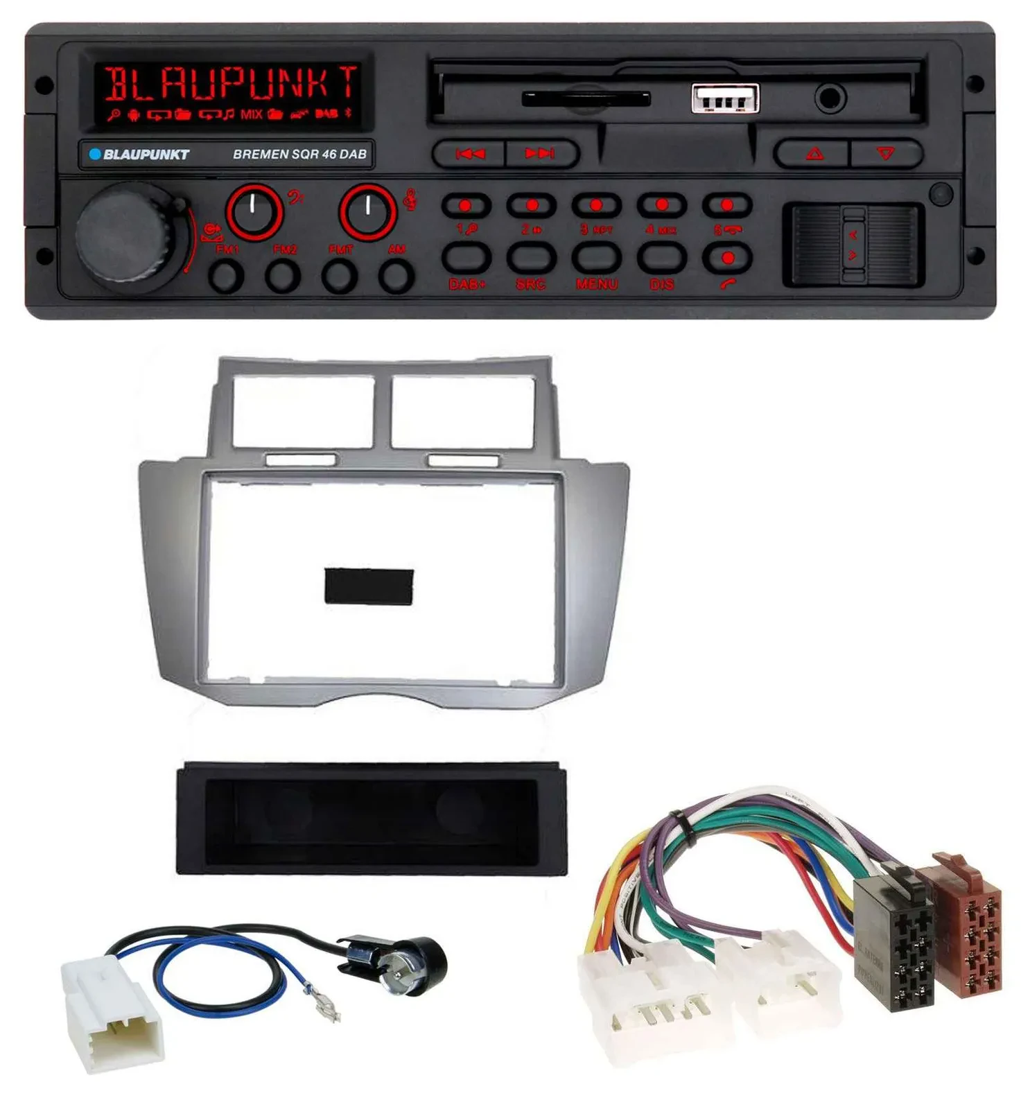 Blaupunkt SD MP3 USB Bluetooth DAB Autoradio für Toyota Yaris (2007-2011)
