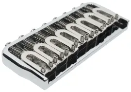 Hipshot 41080C 8-String Hardtail Fixed Electric Guitar Bridge .125" - CHROME