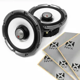 Cerwin-Vega SM65F4 6.5" 4-ohm 2-way Car Speaker + Sound Deadening