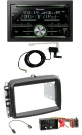 Pioneer CD USB MP3 Bluetooth 2DIN DAB Autoradio für Fiat 500 L (ab 2012)