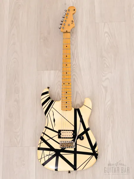 Электрогитара ESP Custom Shop Kohji Superstrat H Eddie Van Halen Striped w/case Japan 2000s