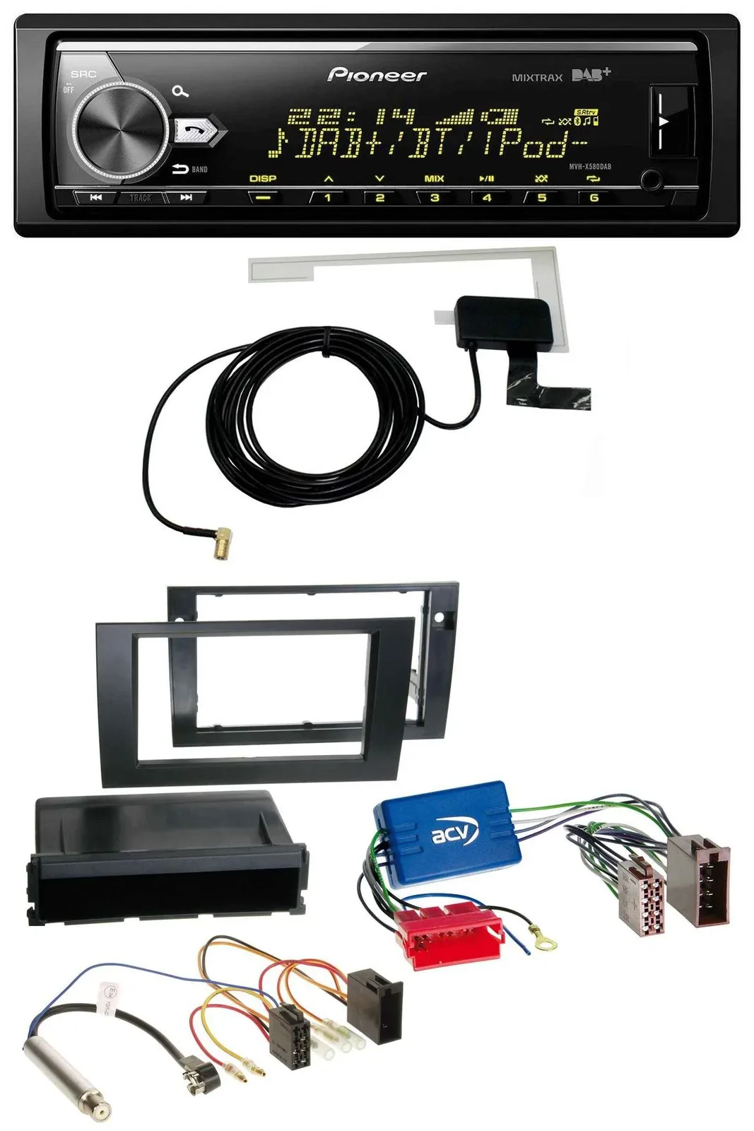 Pioneer Bluetooth DAB USB MP3 Autoradio für Audi A4 B6 B7 01-08 Symphony Aktivsy