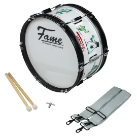 Fame Junior Marching Bass Drum Tabaluga 16"x7" - Marching Bass Drum