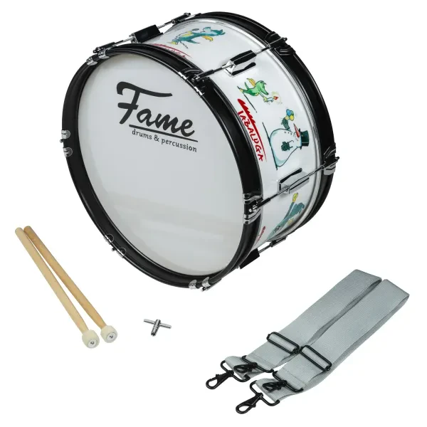 Fame Junior Marching Bass Drum Tabaluga 16"x7" - Marching Bass Drum