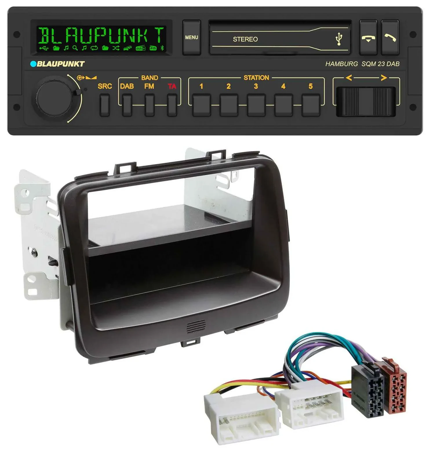 Blaupunkt USB DAB Bluetooth MP3 Autoradio für Kia Carens 4 (RP, ab 2013)