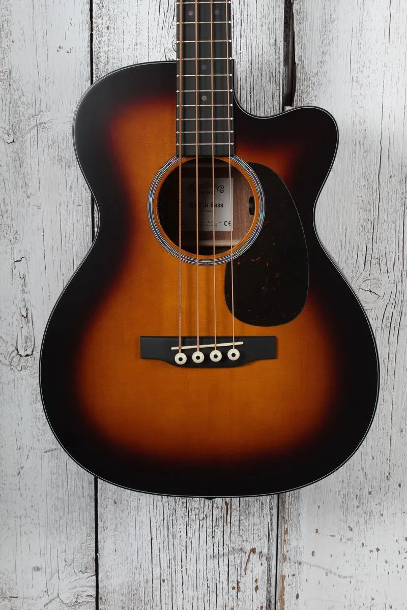 Martin 000C Jr-E Bass Burst 4 String Acoustic Electric Bass Guitar with Gig Bag