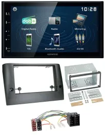 Kenwood 2DIN Bluetooth MP3 USB DAB Autoradio für Fiat Stilo (ab 2005)