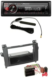 Pioneer MP3 DAB 1DIN AUX USB Autoradio für Mercedes A-Klasse 04-12 W169 C169