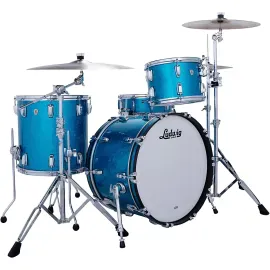 Барабанная установка Ludwig Classic Maple Fab (набор, 3 шт.) 22"x14" + 13"x9" + 16"x16", Vintage Aqua Sparkle