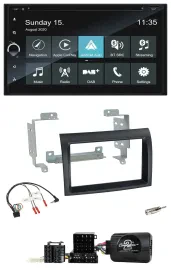Blaupunkt 2DIN Lenkrad TMC Bluetooth USB DAB Navigation für Fiat Ducato 06-08 sc