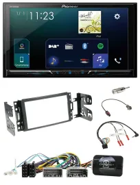 Автомагнитола для Jeep Grand Cherokee 2011–2020 Pioneer 2DIN, DAB, Bluetooth, USB