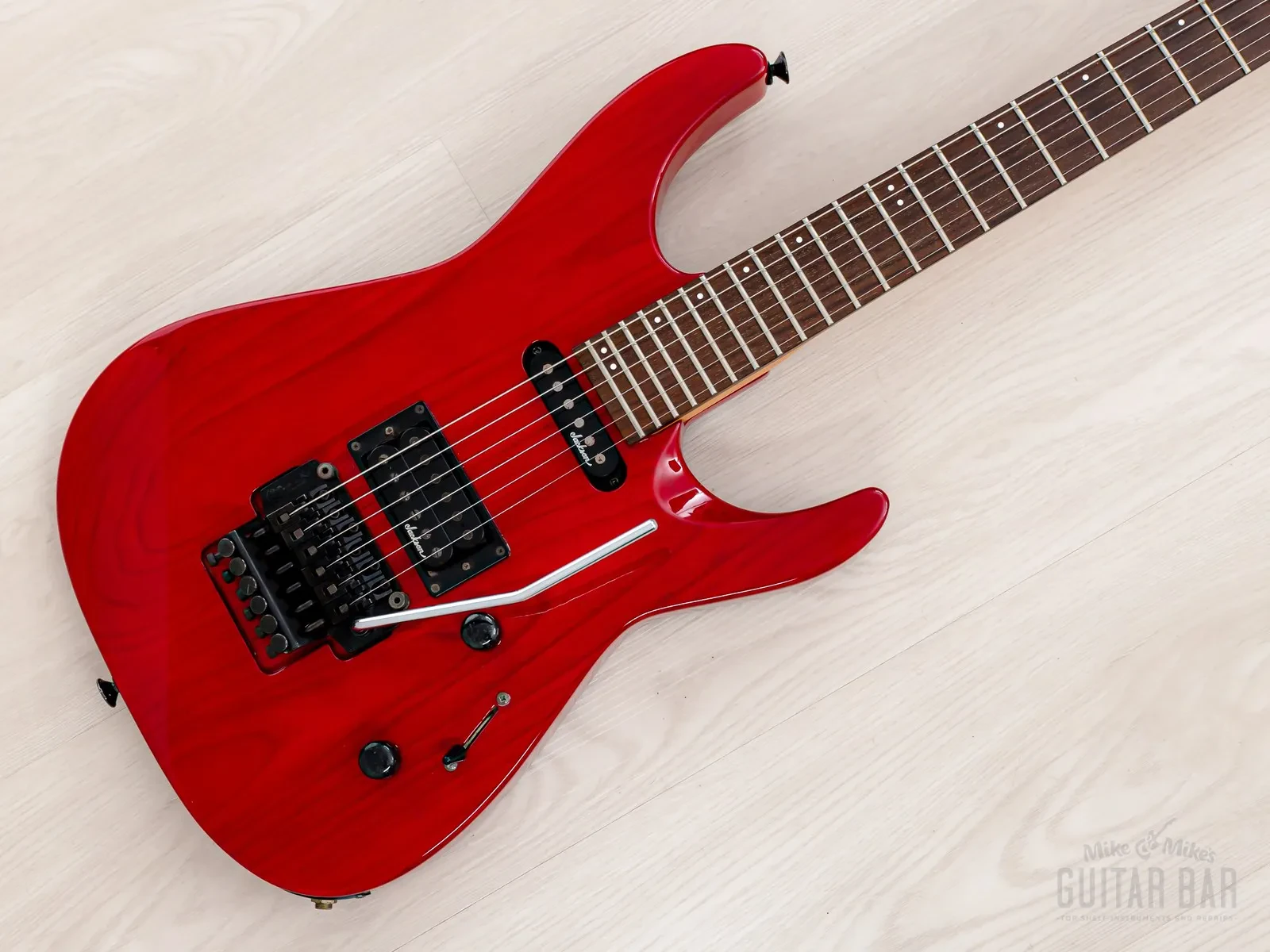 1990 Charvel by Jackson Super Dinky SDK-080-SH See Through Red w/ Floyd Rose