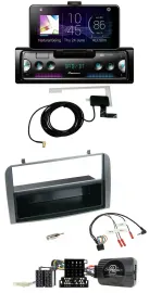 Pioneer DAB Bluetooth Lenkrad USB Autoradio für Alfa 147 GT 07-10 anthrazit Abla