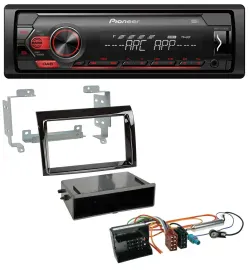 Pioneer DAB 1DIN MP3 AUX USB Autoradio für Citroen Jumper 06-11 Quadlock piano s