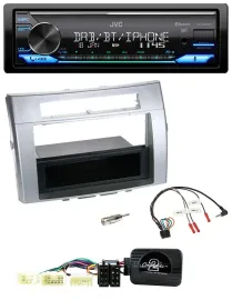JVC Bluetooth DAB USB Lenkrad Autoradio für Toyota Corolla Verso 2004-2007 silbe
