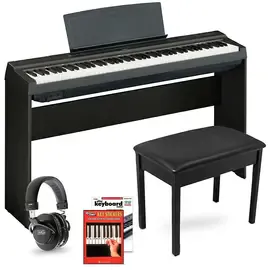 Цифровое пианино компактное Yamaha P-125 Digital Piano Keyboard Package в комплекте стойка, банкетка и наушники
