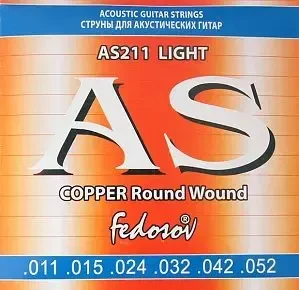 Струны для акустической гитары Fedosov AS211 11-52, бронза