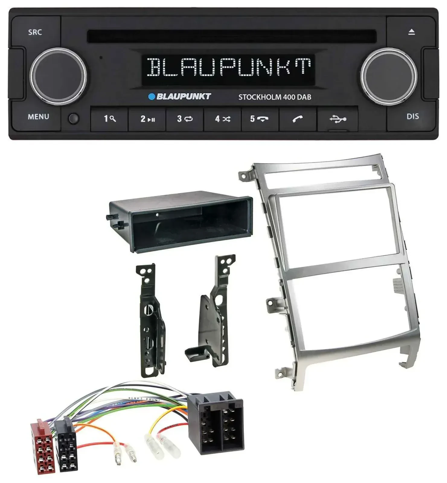 Blaupunkt MP3 Bluetooth DAB CD USB Autoradio für Hyundai ix55 (2009-2012) silber