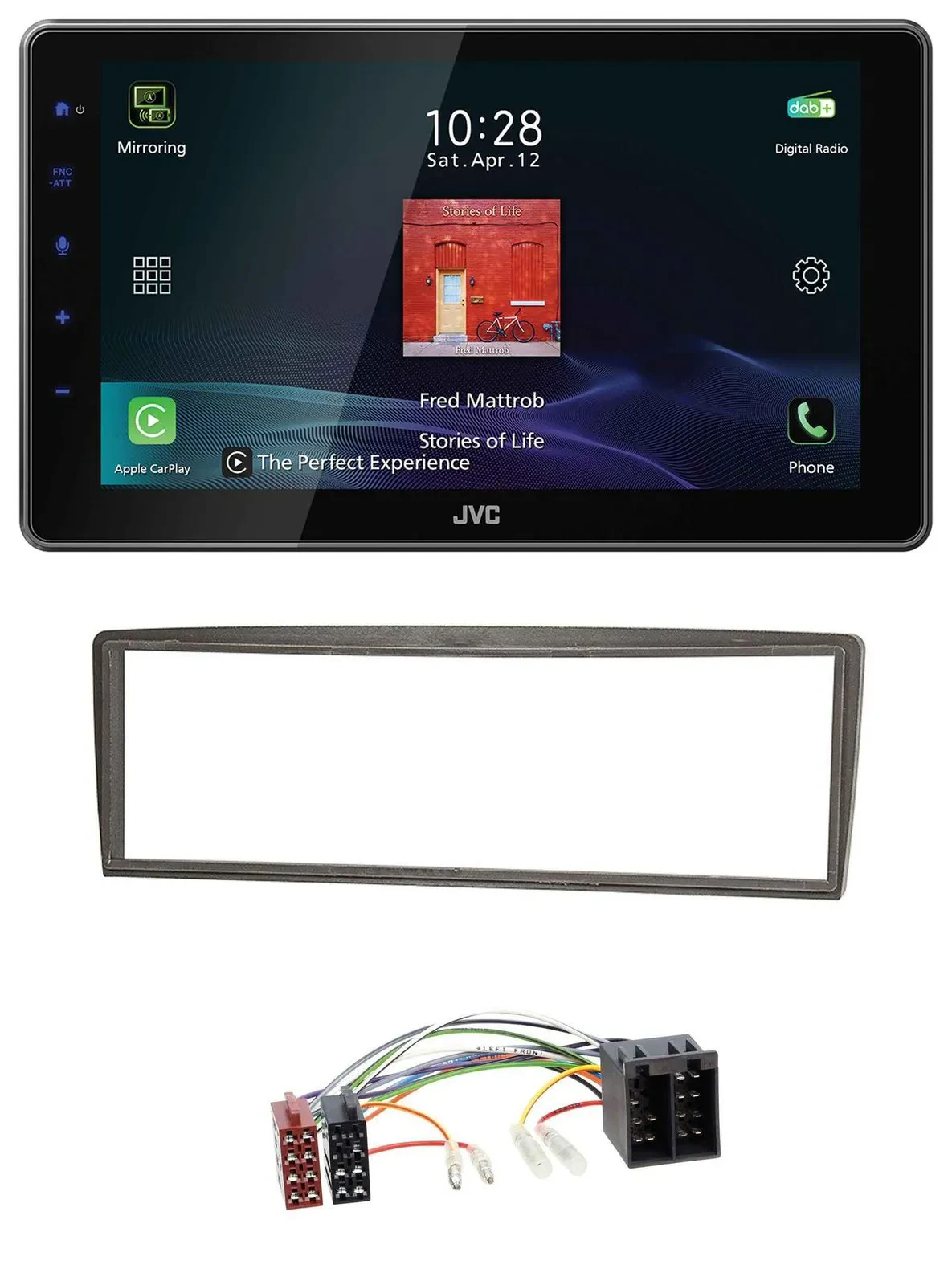 Автомагнитола для Alfa Romeo GTV (с 2004) JVC DAB, MP3, Bluetooth, USB