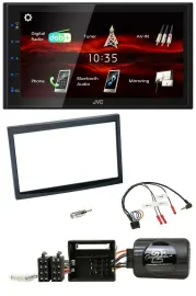 JVC USB Bluetooth Lenkrad DAB 2DIN Autoradio für Citroen C2 C3 Berlingo Jumpy Fi