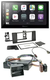 Автомагнитола Pioneer 2-DIN Bluetooth DAB USB для BMW 5 Series E39/X5 E53 (активная система)
