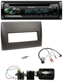 Автомагнитола Pioneer CD/USB, MP3, DAB, управление с руля, для Fiat Stilo 2001–2007, черный