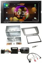 JVC DAB Lenkrad 2DIN Bluetooth USB Autoradio für Seat Altea Altea XL Toledo anth