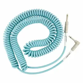 Инструментальный кабель Fender Original Series Instrument Curly Cable 30 Feet Daphne Blue