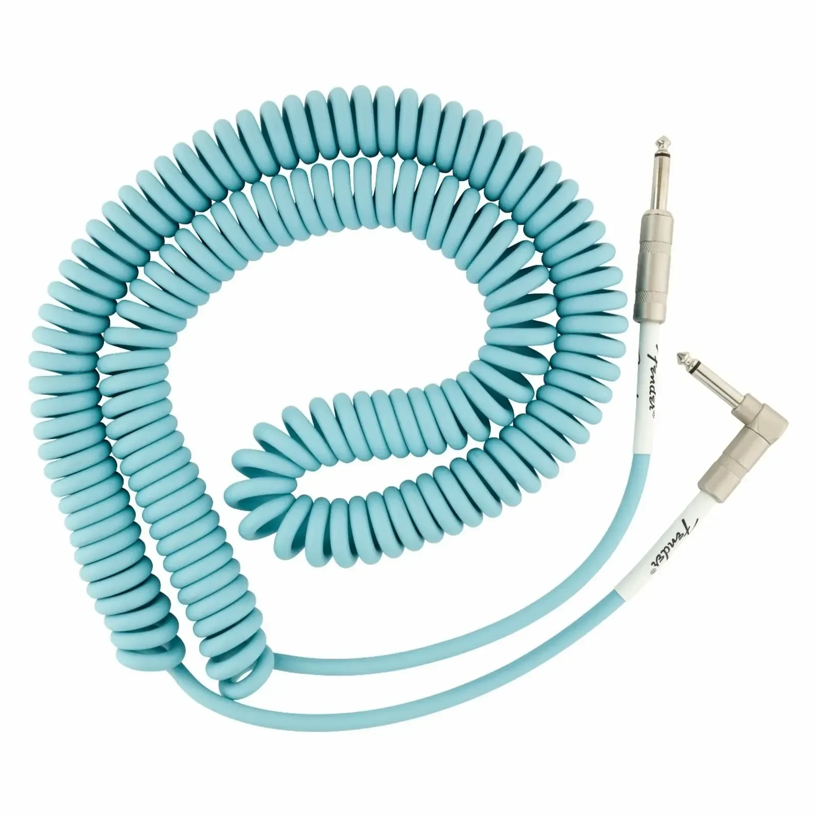 Инструментальный кабель Fender Original Series Instrument Curly Cable 30 Feet Daphne Blue
