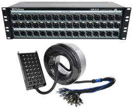 Presonus NSB 32.16 32x16 AVB Networked Stagebox w/XMAX Preamps + Snake Cable