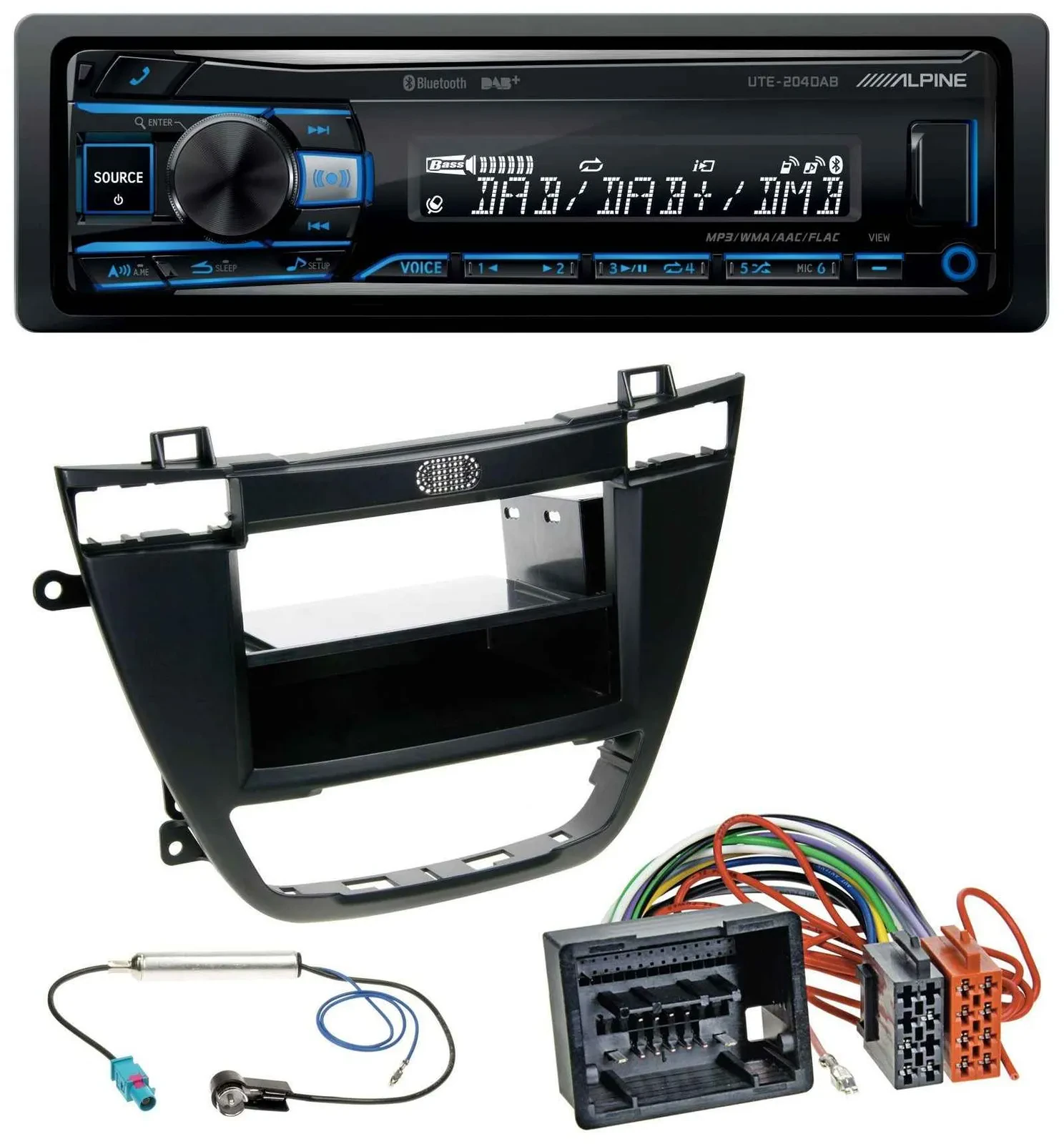 Alpine USB Bluetooth DAB MP3 Autoradio für Opel Insignia 2008-2013 schwarz