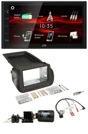JVC USB Bluetooth Lenkrad DAB 2DIN Autoradio für Citroen Nemo Fiat Fiorino Peuge