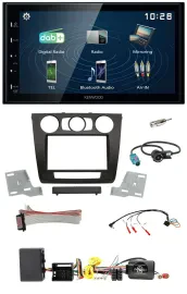 Автомагнитола Kenwood 2DIN Bluetooth USB DAB для BMW 1 серии, поддержка управления на руле