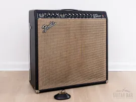 Б/У Гитарный комбоусилитель Fender Super Reverb 1967, ламповый, Black Panel, с чехлом и футсвитчем