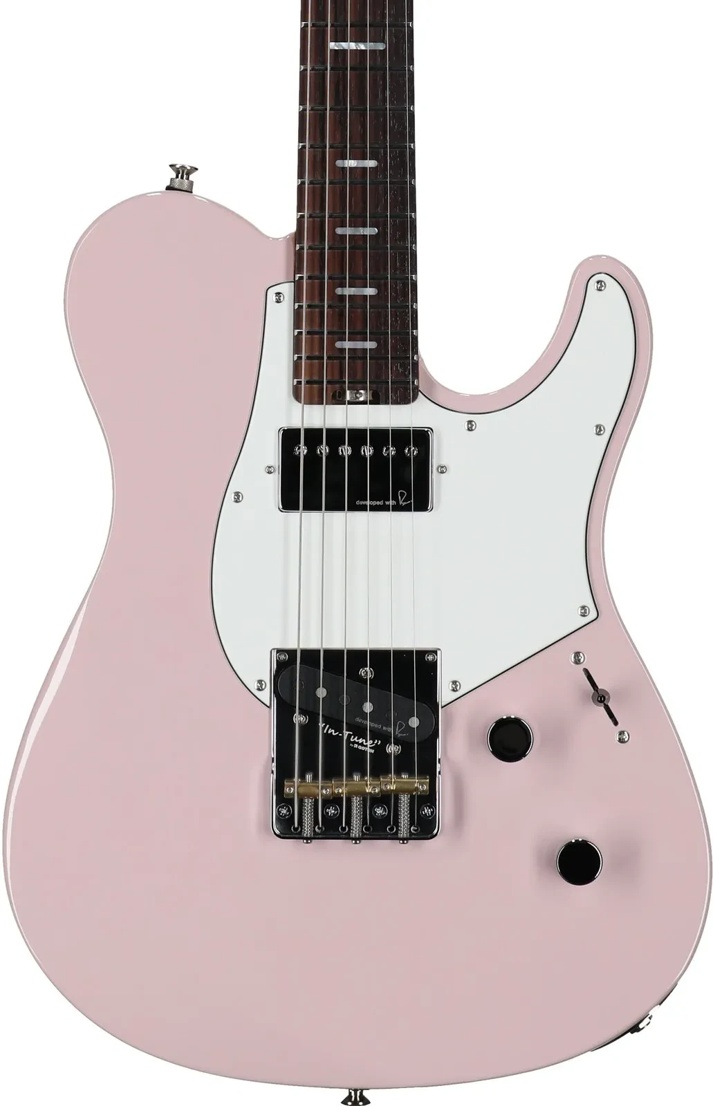 Электрогитара Yamaha PACS+11S Pacifica SC Standard Plus, накладка палисандр, цвет розовый (Ash Pink)