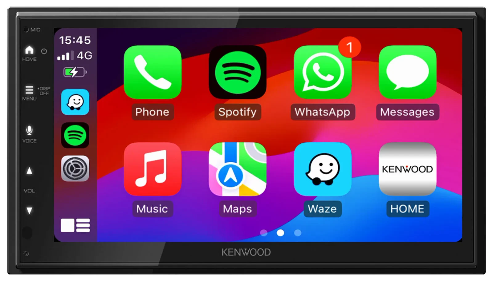 Автомагнитола Kenwood DMX5023DABS 2-DIN, сенсорный экран, Bluetooth, DAB, USB, Apple CarPlay