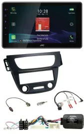 JVC DAB Lenkrad Bluetooth USB Autoradio für Renault Megane Fluence 2012-2014 sch