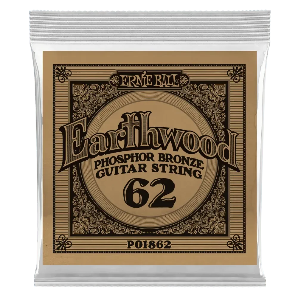 Струна для акустической гитары Ernie Ball P01862 Earthwood, фосфорная бронза, калибр 62