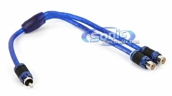 Stinger SI62YF 6000 Series 2-Channel 2 Females to 1 male RCA Y-Adapter Cable