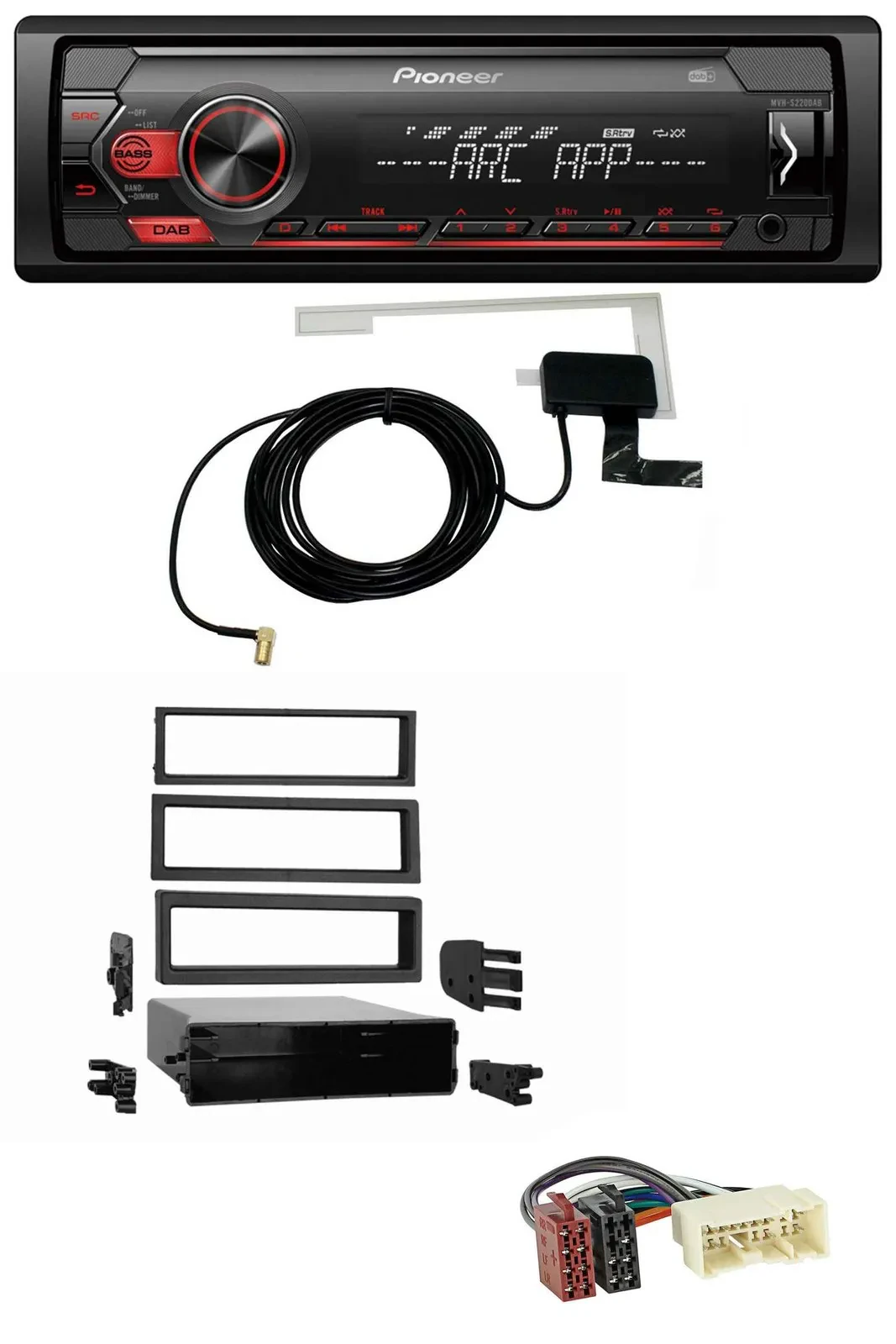 Pioneer 1DIN USB DAB MP3 AUX Autoradio für Nissan Xterra (2000-2004)