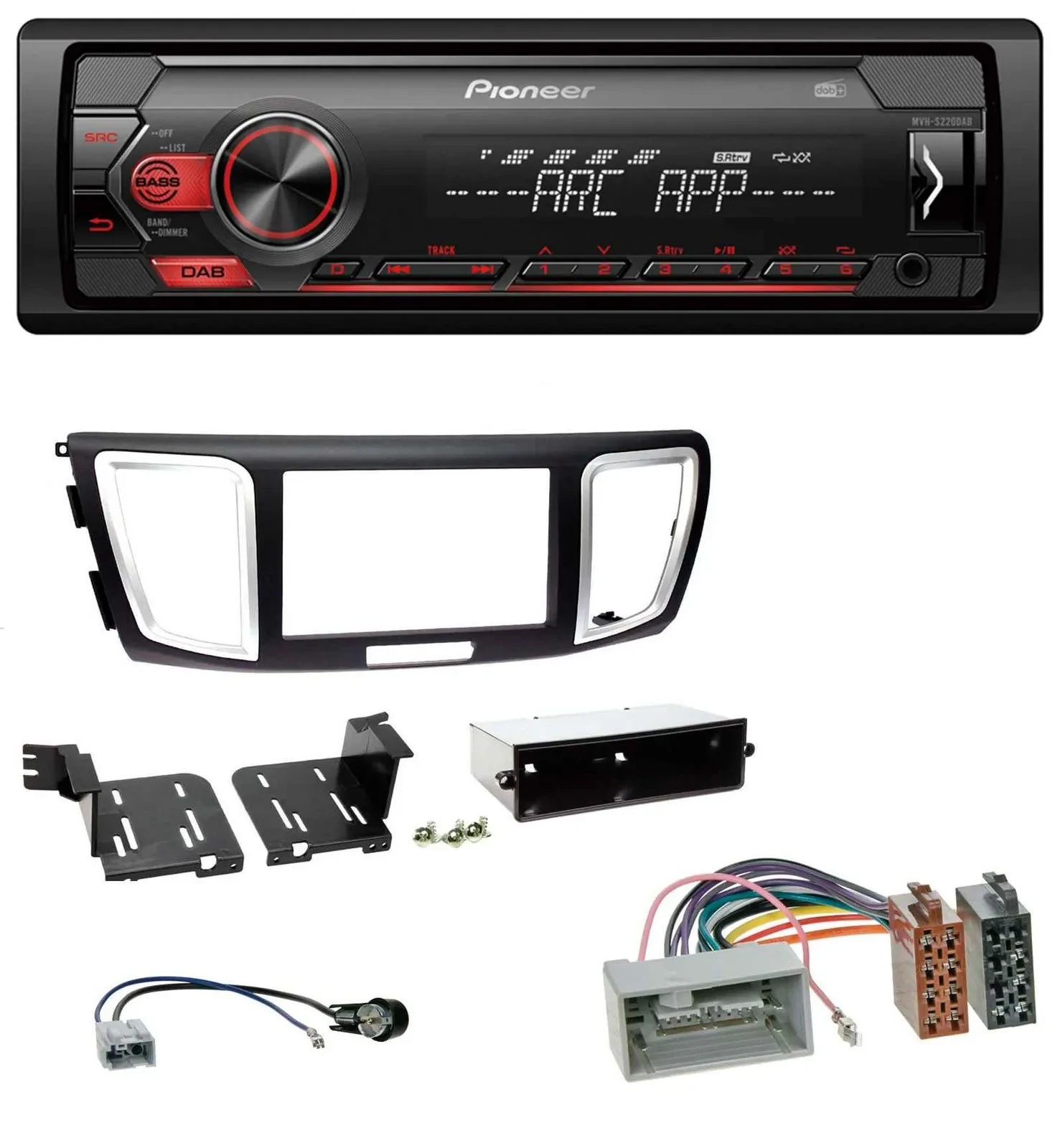 Автомагнитола для Honda Accord (с 2011) Pioneer 1-DIN, DAB, MP3, AUX, USB