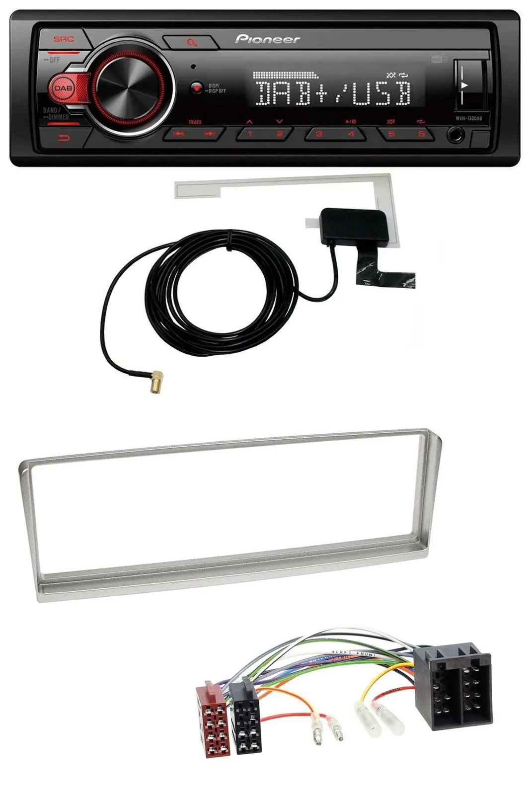 Pioneer 1DIN MP3 DAB USB AUX Autoradio für Alfa Romeo 156 (2001-2003)