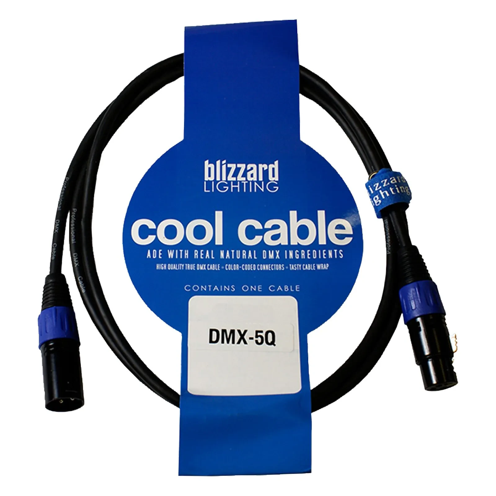 DMX-кабель Blizzard DMX-5PIN-5Q Black 1.5 м