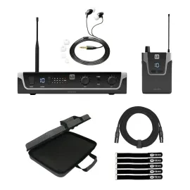 LD Systems U304.7 IEM HP Wireless In-Ear System w Earphones & Case