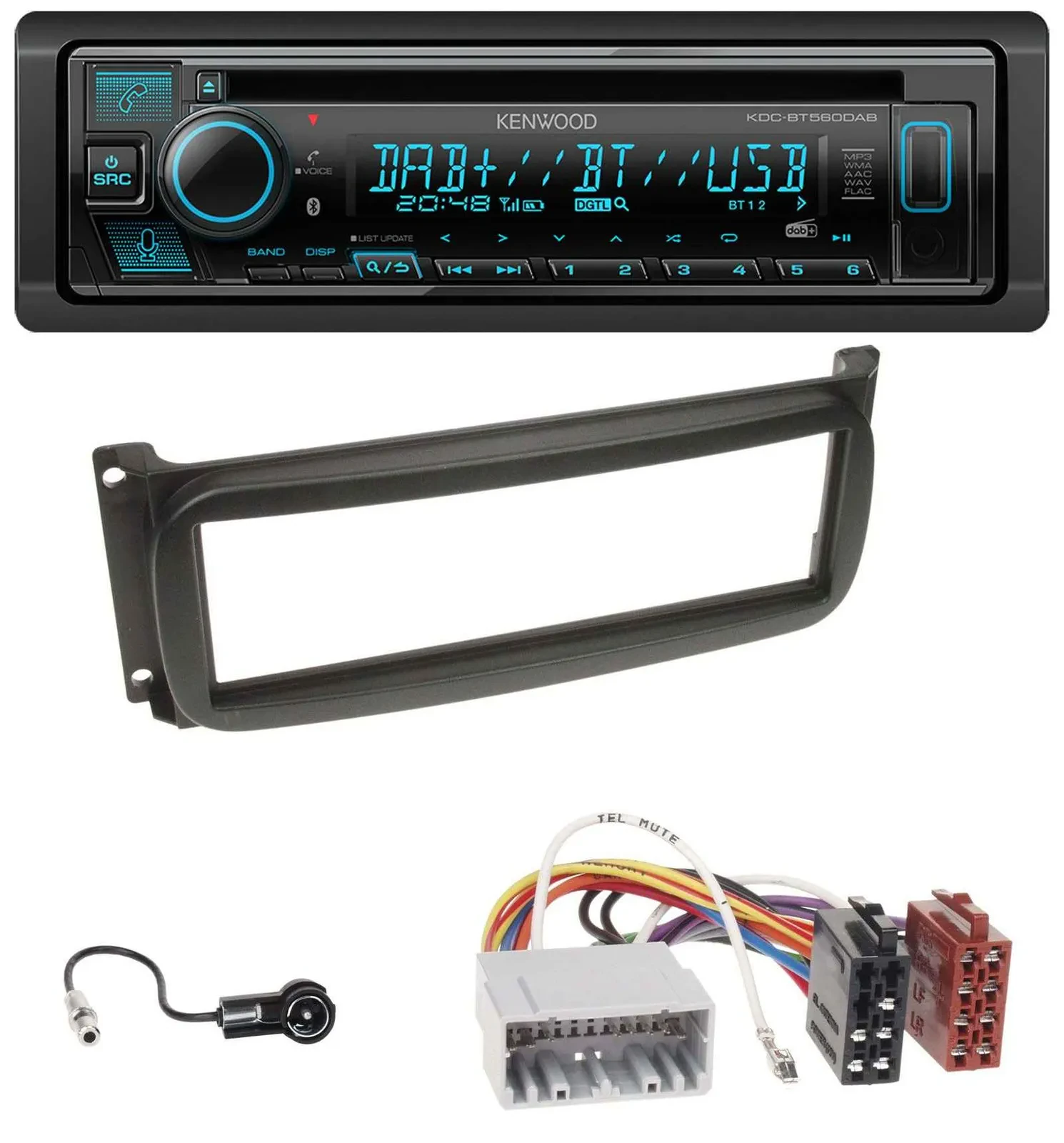 Kenwood Bluetooth DAB CD MP3 USB Autoradio für Chrysler Voyager Neon PT Cruiser