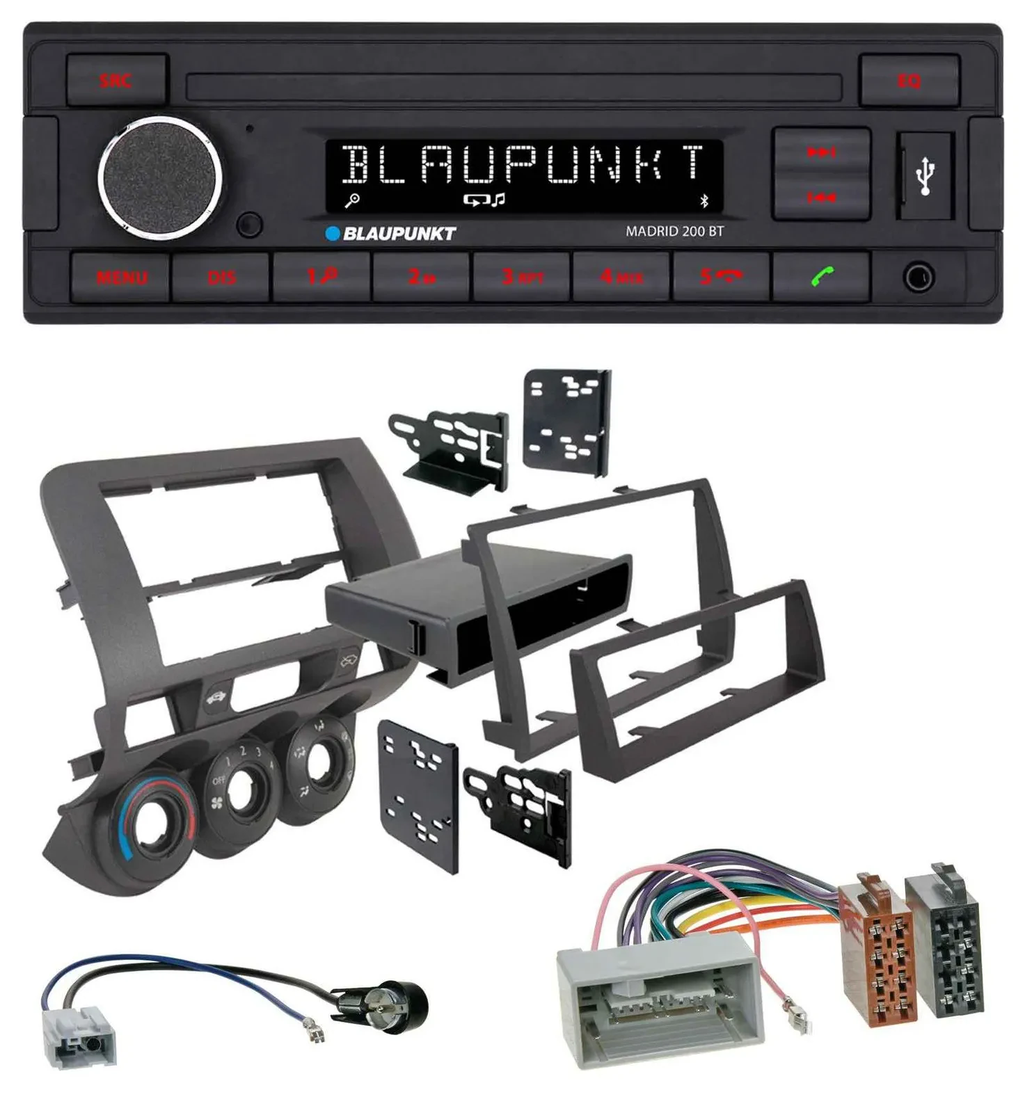 Автомагнитола для Honda Fit 2006–2007 (US-импорт) Blaupunkt USB, AUX, Bluetooth, MP3