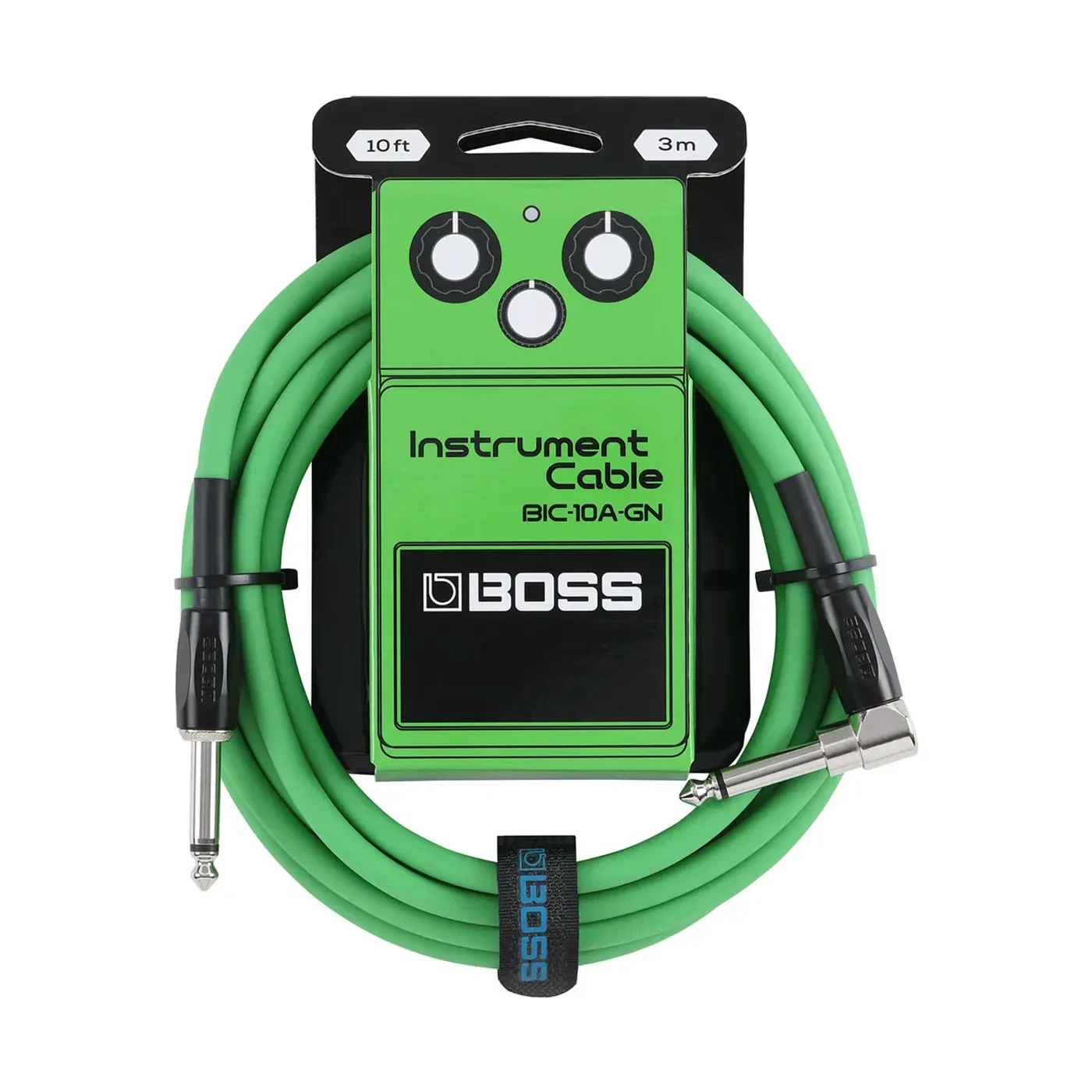 Инструментальный кабель BOSS BIC-10A-GN Green 3 м