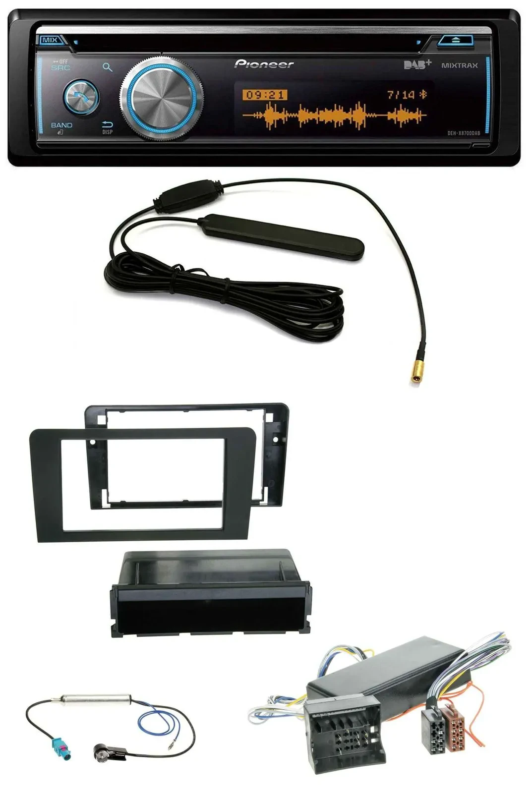 Pioneer CD USB Bluetooth DAB MP3 Autoradio für Audi A3 06-12 8P Symphony Bose Ak